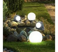 4x Lampade Solari da Giardino Stradali Luce Sferica a Spiedo Dekostein