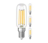 4x lampadina LED E14 T25 bianco caldo (2900 K) 4,2 W 507lm [EEK: E]