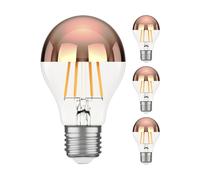4x lampadina LED E27 A60 bianco caldo (2600 K) 7,5 W 839lm Specchio frontale [EEK: E]