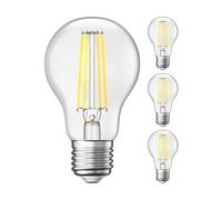 4x lampadina LED E27 A60 bianco caldo (2700 K) 4 W 848lm
