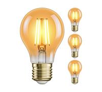 4x lampadina LED E27 A60 bianco extra caldo (2500 K) 4,2 W 471lm color oro