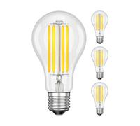 ledscom.de 4 pezzi E27 lampadina LED, A70, bianco (4200 K), 12,2 W, 1965lm