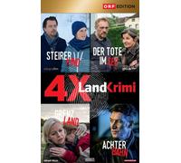 4x Landkrimi-Set: Steirerkind / Der Tote im See / Grenzland / Achterbahn (DVD)