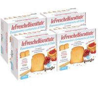 4X Le Fresche Biscottate con Bassissimo Contenuto di Sale Fette Biscottate in Porzioni Salva Freschezza per grissinbon 250g