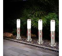 4x LED Esterni da Pavimento Lampade Giardino Parco Faretto Acciaio Inox Luci [EEK: F]