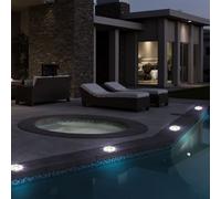 4er Set LED Pavimento Faretti Incasso Esterno Giardino Voce di Hof Inox Lampade