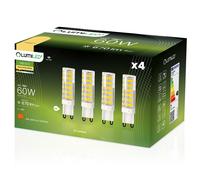 4x LED-Lampe G9 Kapsel 7W = 60W 670lm 3000K Warmweiß 360° LUMILED