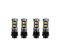 4X LED Light Dual Color Lampadina T25 3157 P27-7W 5630 20SMD Canbus Car Brake Reverse Lampada Segnale di Svolta Bianca Ambra B