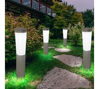 4x LED Plug-In Luci Solare Lampade Simil Pietra Esterno Chiodi Giardino Faretto