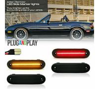 4X LED Side Marker Light Front Rear Smoked Lens PER MAZDA MX-5 MIATA 1990-2005