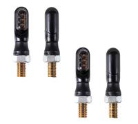 4X LED Universale Miniblinker "Ultra Mini" Nero + Tinto, 12V Moto Dark