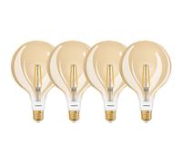 4x Ledvance Smart+ LED Filamento G120 Globe 6W E27 Oro Extra Caldo Dimmerabile [EEK: E]