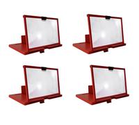 4X Lente D'Ingrandimento per Schermo del Telefono Cellulare Supporto da 12 8766