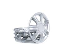 4x LEOPLAST Copricerchi 13" Serie / Kit argento