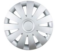 4x LEOPLAST Copricerchi 14" Serie / Kit argento