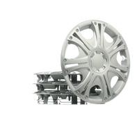 4x LEOPLAST Copricerchi 14" Serie / Kit argento