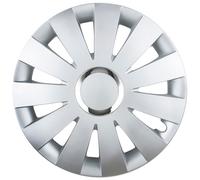 4x LEOPLAST Copricerchi 14" Serie / Kit argento