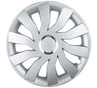 4x LEOPLAST Copricerchi 14" Serie / Kit argento