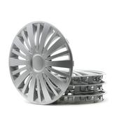 4x LEOPLAST Copricerchi 15" Serie / Kit argento