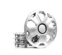 4x LEOPLAST Copricerchi 15" Serie / Kit argento