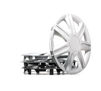 4x LEOPLAST Copricerchi 16" Serie / Kit argento