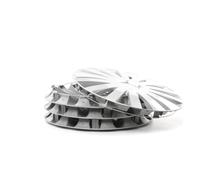 4x LEOPLAST Copricerchi 17" Serie / Kit argento