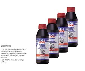 4X Liqui Moly Olio Di Trasmissione (GL4) SAE 80W 500 Ml