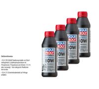4X Liqui Moly Olio Per Cambio Moto GL4 80W Minerale 500 Ml