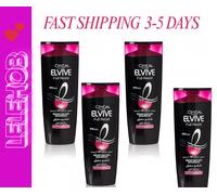4x L'Oreal Paris Elvive Shampoo Full Resist Rinforzante Capelli Indeboliti 400ml