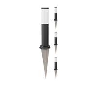 4x luce di percorso / bitta PORU per esterni IP44 39 cm nero 1x E27 max. 40W