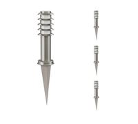 4x luce di percorso / bitta PORU per esterni IP44 griglia 39 cm acciaio inox 1x