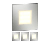 4x luce LED per scale/apparecchio da incasso FEX per interni ed esterni acciaio