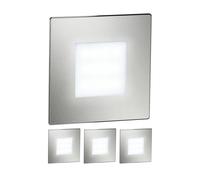 4x luce LED per scale/apparecchio da incasso FEX per interni ed esterni acciaio [EEK: G]