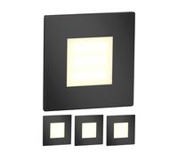4x luce LED per scale/apparecchio da incasso FEX per interni ed esterni nero [EEK: F]