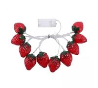 AWHAO 4x Luci a Corda con Fragole E Frutta 200 Cm 10 LED per Le Vacanze in Camera Dei Bambini in Giardino