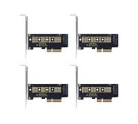 4X M.2 NVME SSD Adattatore da NGFF un PCIE 3.0 X4 Adattatore per Scheda Riser PCIE M2 Supporto 2230 2242 2260 2280 Dimensioni SSD NVMe M.2