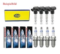 4x Magneti Marelli Bobina + 4x Bosch Candela Super 4 per Nissan Micra II