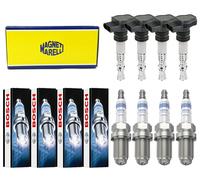 4x Magneti Marelli Bobina + 4x Bosch Candela Super 4 per Toyota Yaris _P9_
