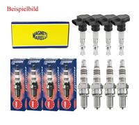 4x Magneti Marelli Bobina + 4x NGK Candela Iridio Ix per Kia Carens II FJ