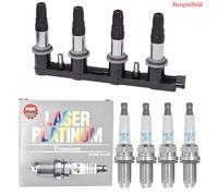 4x Magneti Marelli Bobina Accensione + 4x Bosch Candela Laser Platinum per