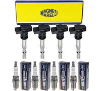 4x Magneti Marelli Bobina + Beru Candela per Kia Rio II Jb 1.4 16V Hyunday