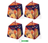 4x Maina Panettone Spritz - Dolce Natalizio Tradizionale Italiano - Torta Natalizia con Crema allo Spritz 750g + Portachiavi Beni Culinari in Omaggio
