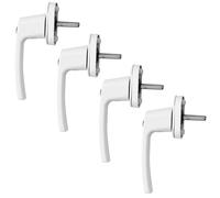 4x Maniglia Finestra Chiudibile Bianco Metallo Porta da Balcone Manico Serratura
