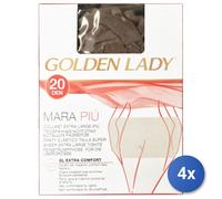 4x Mara Collant 20 Den 70A Xl Fumo