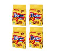 4x Marabou Daim Bites 145 g caramelle croccanti al cioccolato al latte svedese