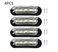 4x Marine Barca LED Cortesia Luci Abitacolo Deck Scale Luce Bianca 12V 24V 1.5W