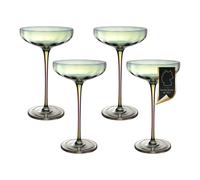 4x Martini Arc-en-ciel shimmering cocktail glass Shockproof 140 ml