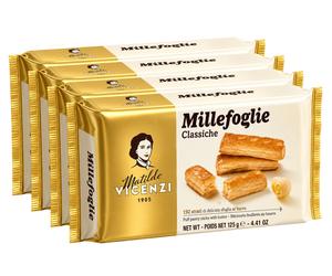 4X Matilde Vicenzi Millefoglie Classiche Sfogliatine Dolci Burro Croccanti 125g