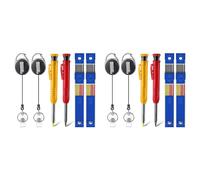 4X Matita Meccanica per La Lavorazione del Legno con Supporto Retrattile, P5358