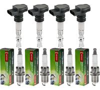 4x Maxgear Bobina Accensione + Denso Candela di per BMW 3er Compatto E46 316